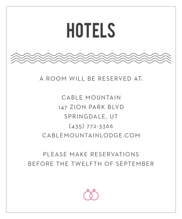 Just My Type Accommodation Cards