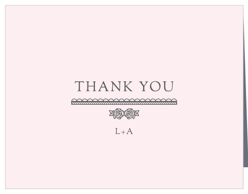 Rosette Border Wedding Thank You Cards