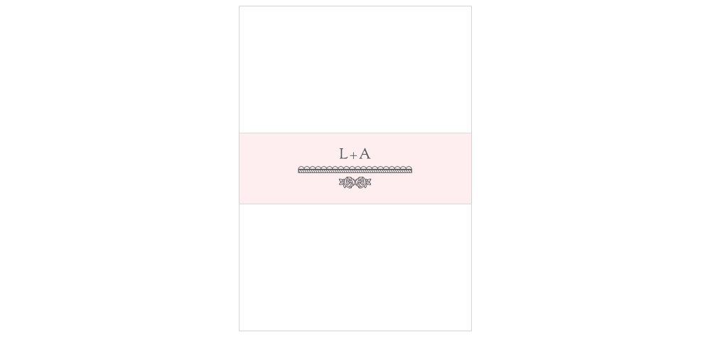 Rosette Border Wedding Belly Bands