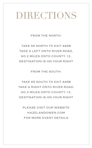 Simply Modern Direction Cards
