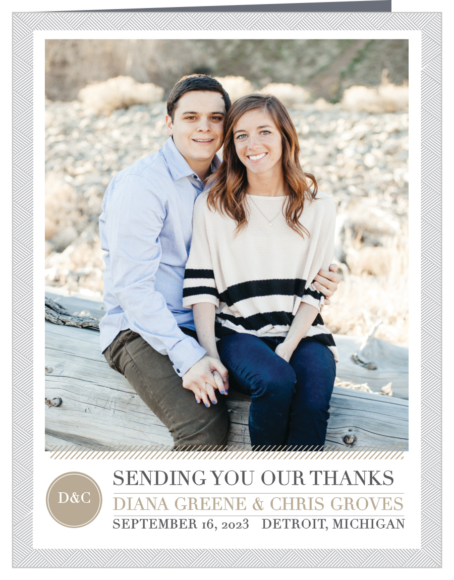 Simply Modern Wedding Thank You Cards