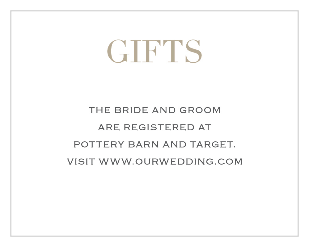 Simply Modern Registry Cards