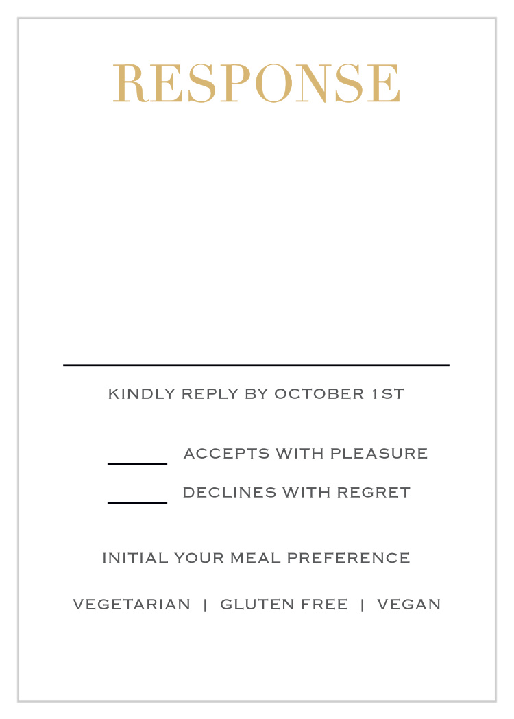 Simply Modern Foil Response Cards