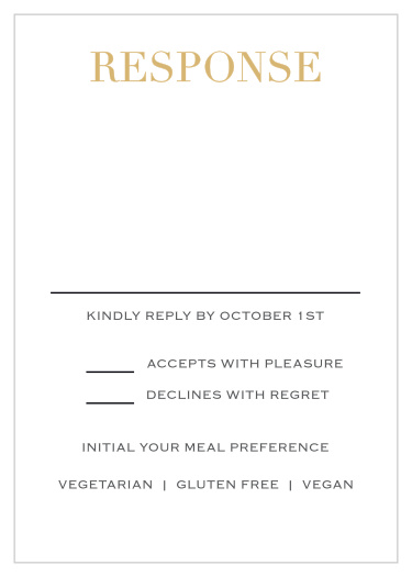 Simply Modern Foil Response Cards