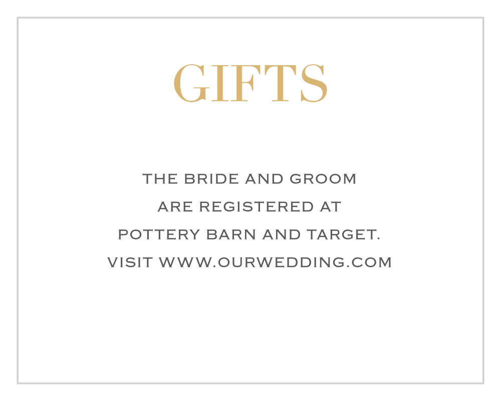 Simply Modern Foil Registry Cards