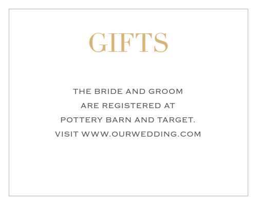 Simply Modern Foil Registry Cards