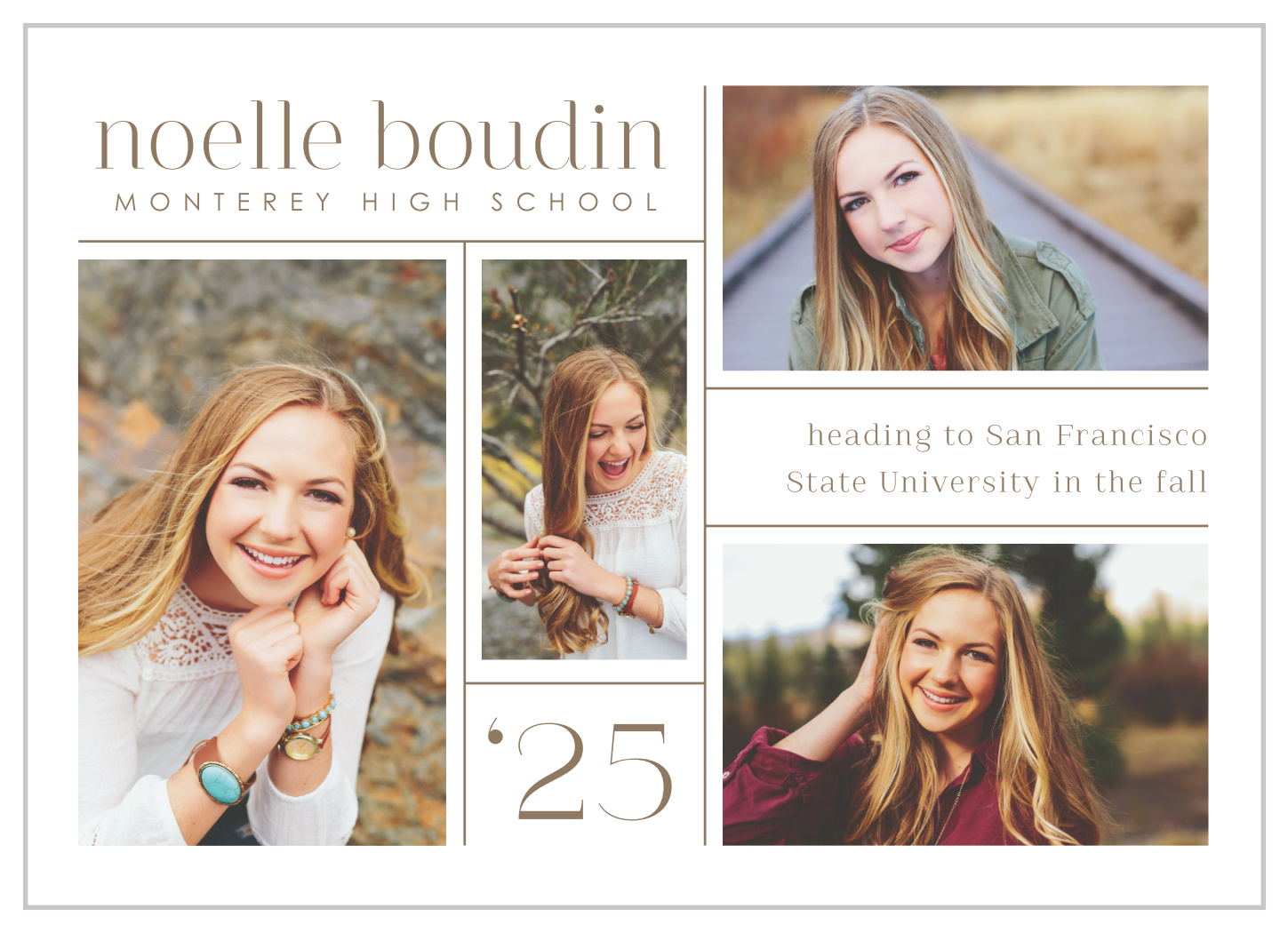 College Collage Graduation Announcements