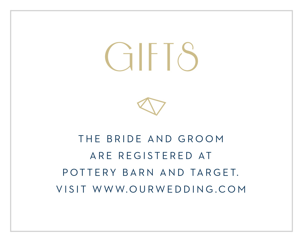 Modern Deco Registry Cards