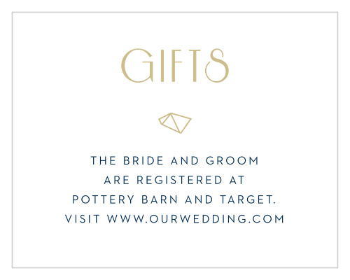 Modern Deco Registry Cards