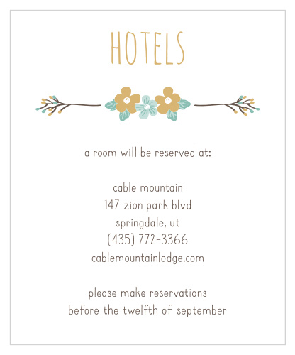 Live & Love Foil Accommodation Cards