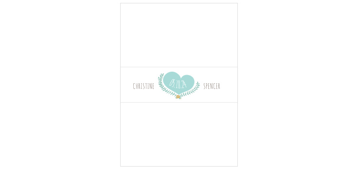 Live & Love Foil Wedding Belly Bands