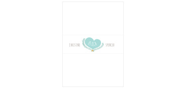 Live & Love Foil Wedding Belly Bands