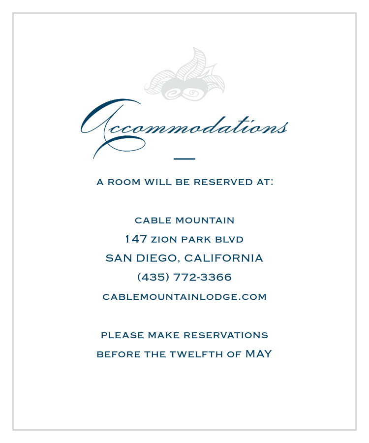 Botanic Border Accommodation Cards