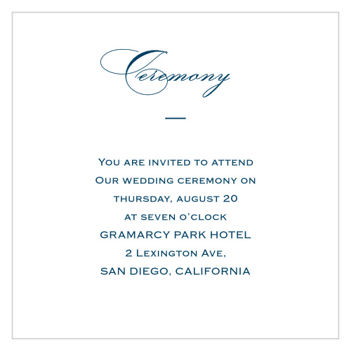 Botanic Border Ceremony Cards
