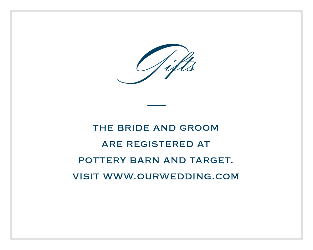 Botanic Border Registry Cards