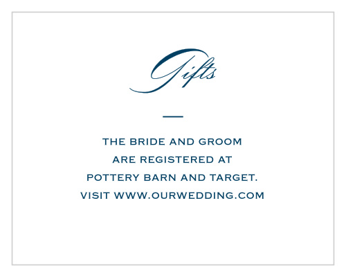 Botanic Border Registry Cards