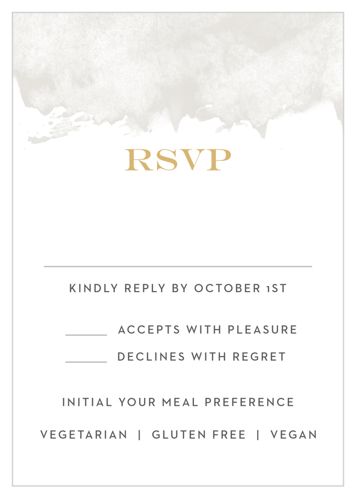Modern Gold Foil Response Cards