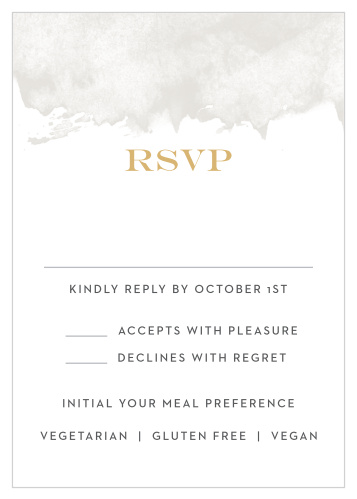 Modern Gold Foil Response Cards