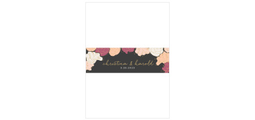 Elegant Blooms Foil Wedding Belly Bands