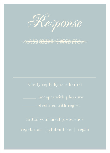 In Cursive Response Cards