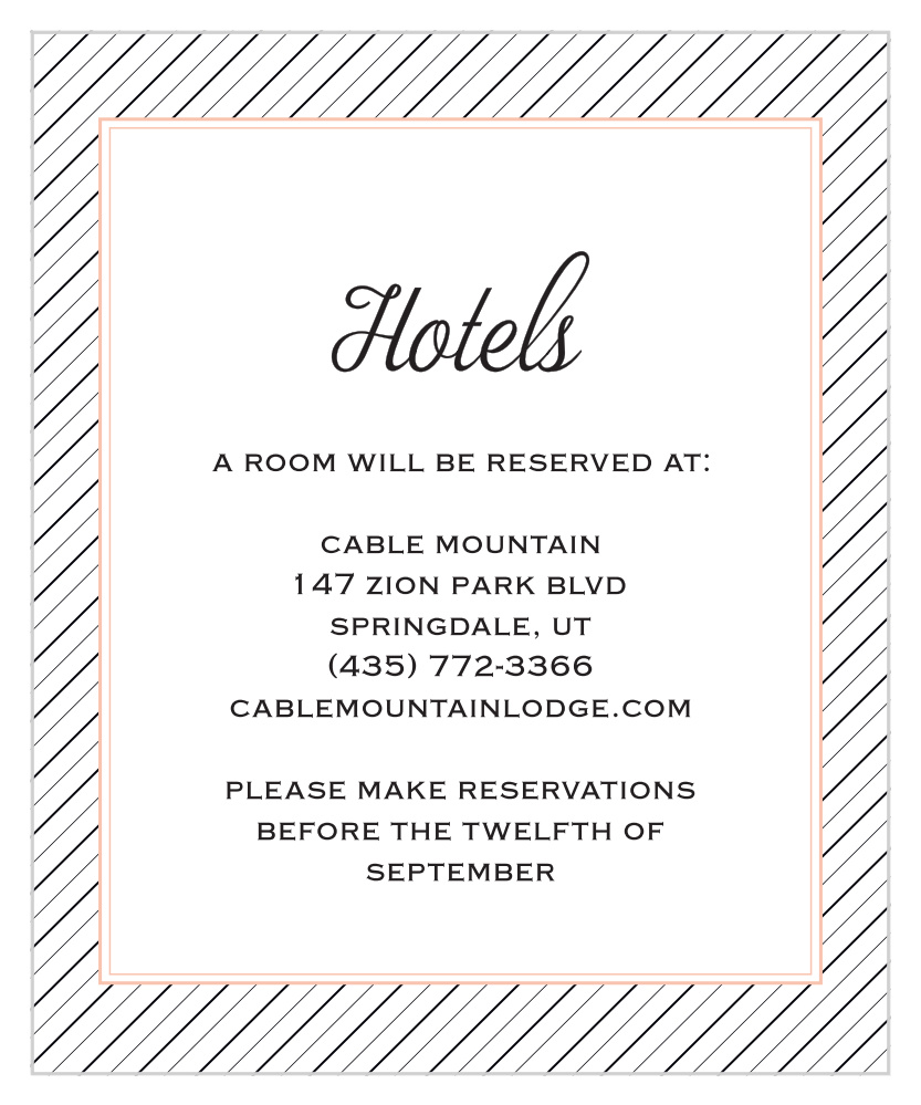 Fine Line Accommodation Cards