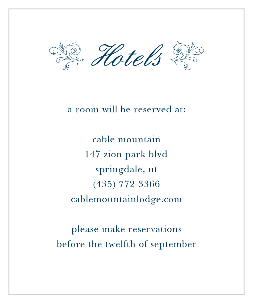 Sweet Antiquity Accommodation Cards