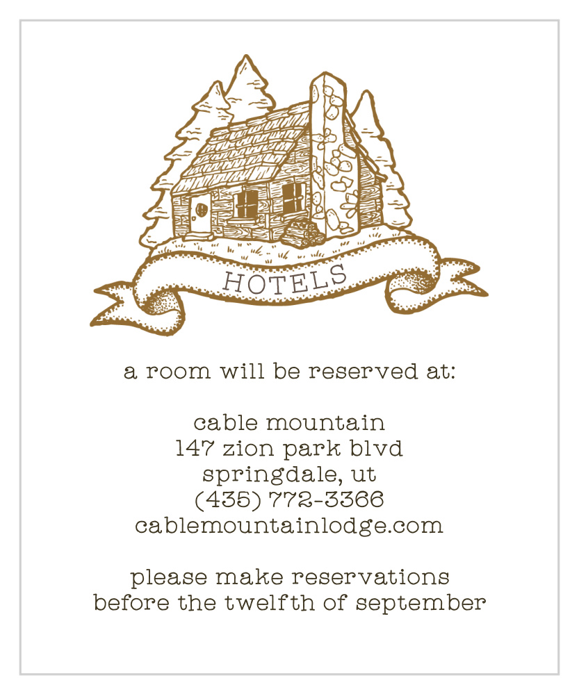 Fly Away Accommodation Cards