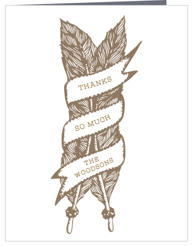 Fly Away Wedding Thank You Cards