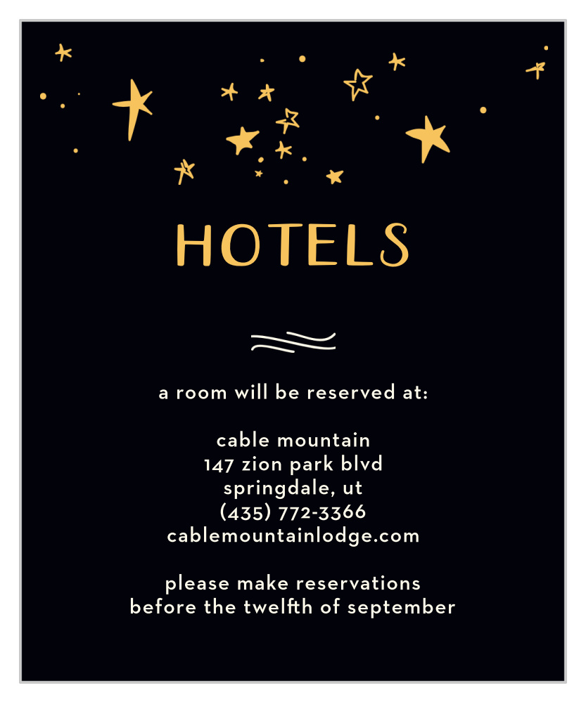 Good Times Accommodation Cards