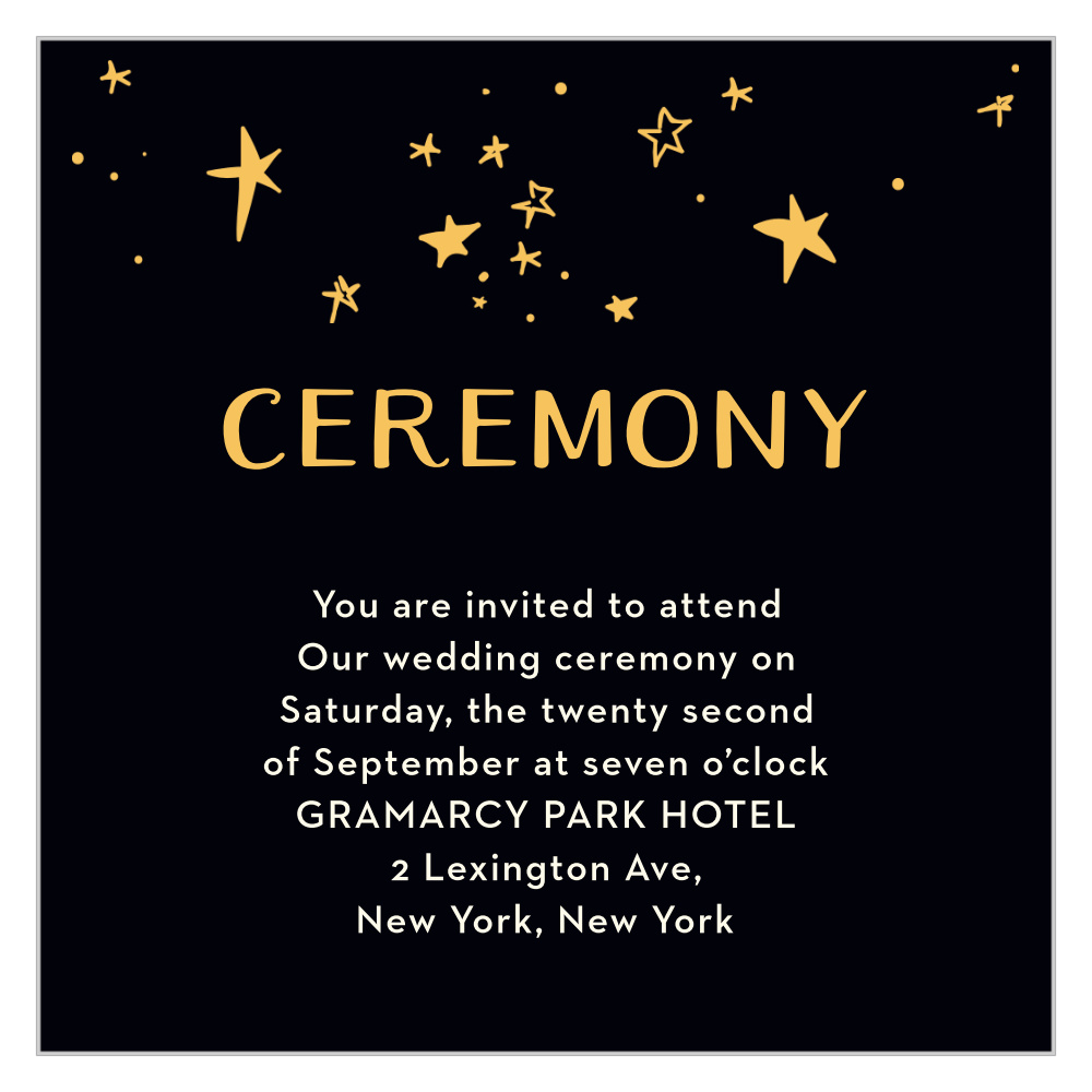 Good Times Ceremony Cards
