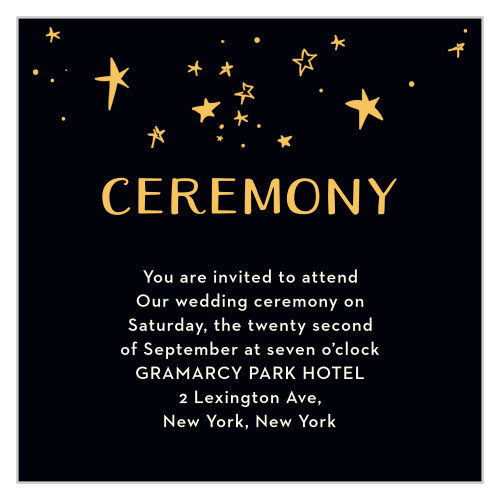 Good Times Ceremony Cards
