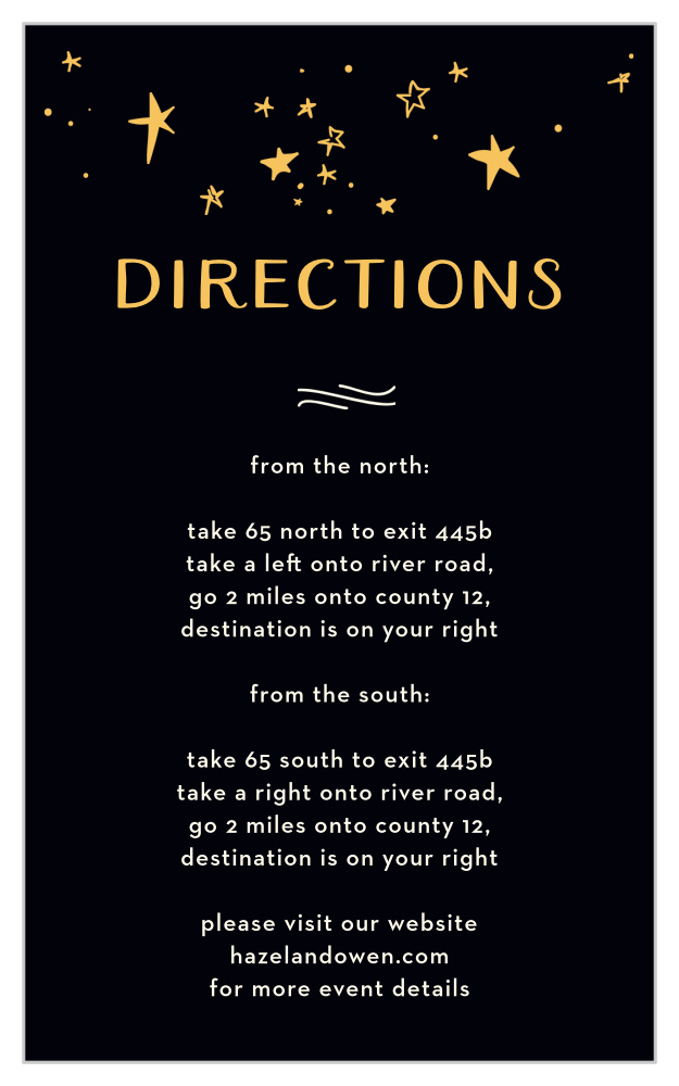 Good Times Direction Cards