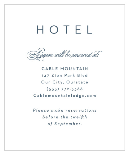 Opaque Love Accommodation Cards