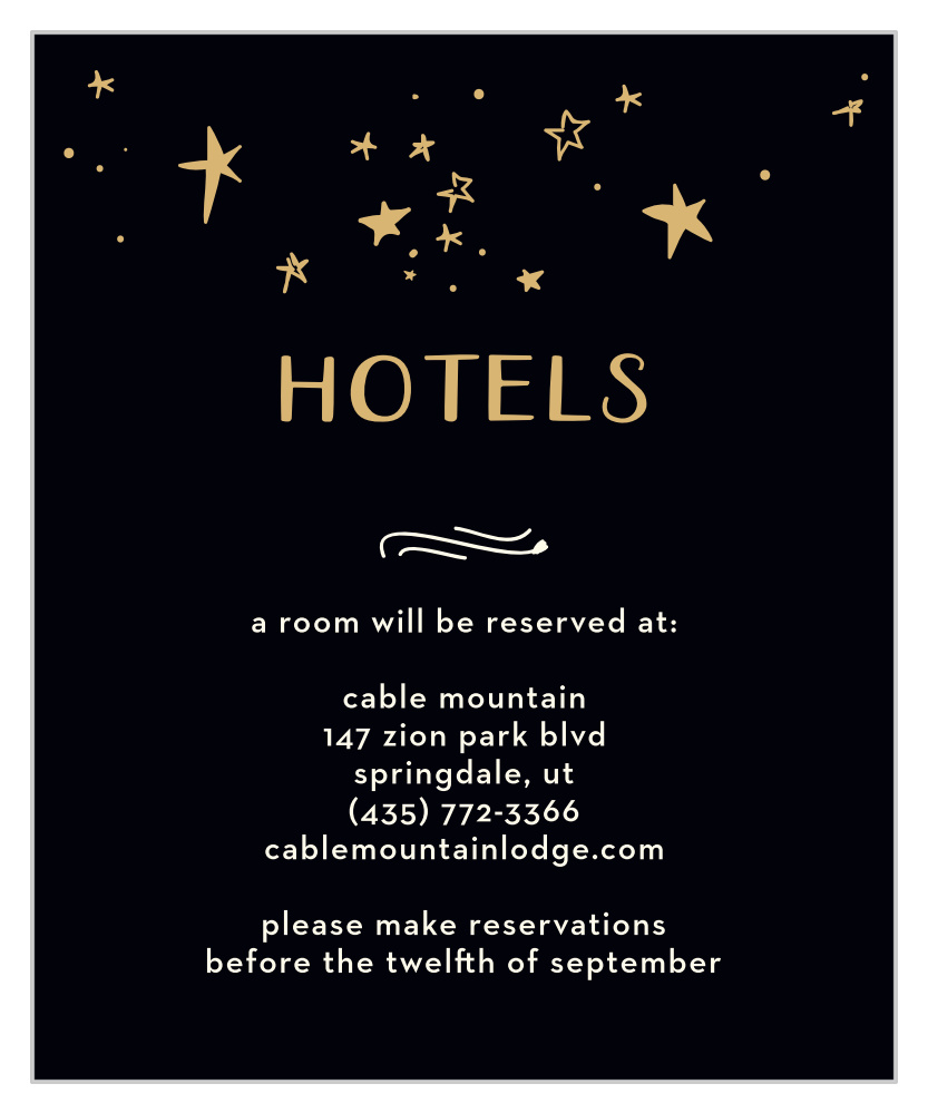 Good Times Foil Accommodation Cards