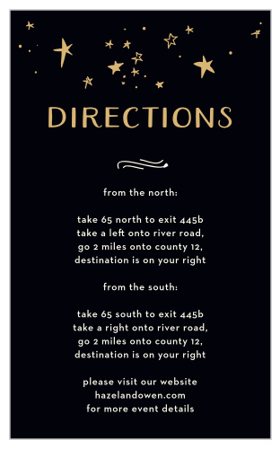 Good Times Foil Direction Cards
