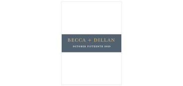 Brushstroke Bliss Foil Wedding Belly Bands