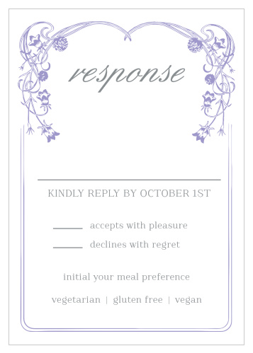 Floral Nouveau Response Cards