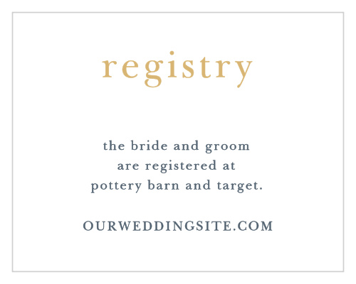 Brushstroke Bliss Foil Registry Cards