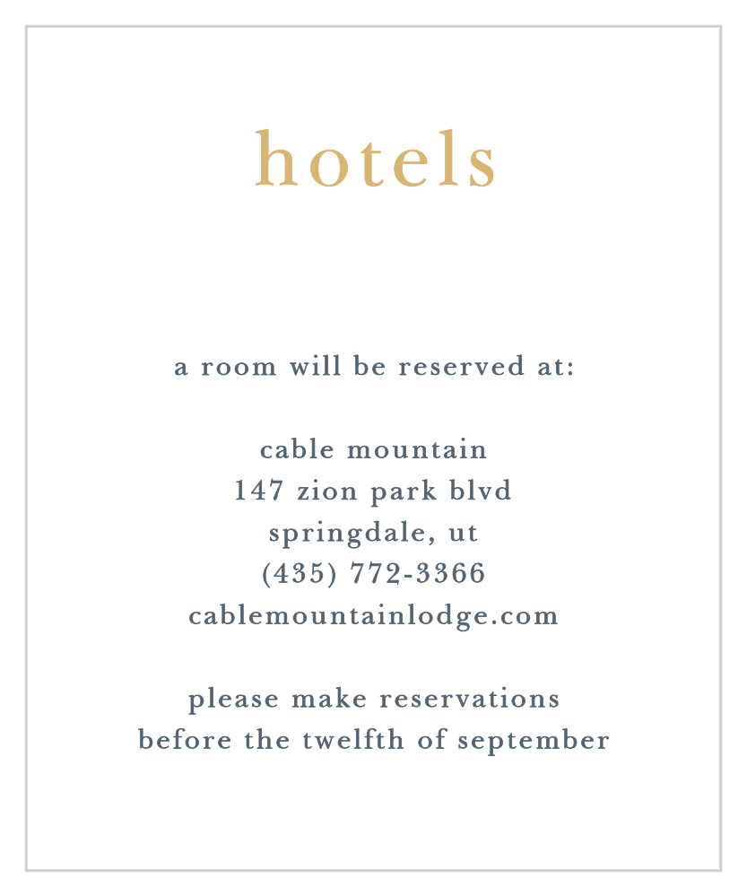 Brushstroke Bliss Foil Accommodation Cards