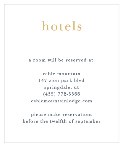 Brushstroke Bliss Foil Accommodation Cards