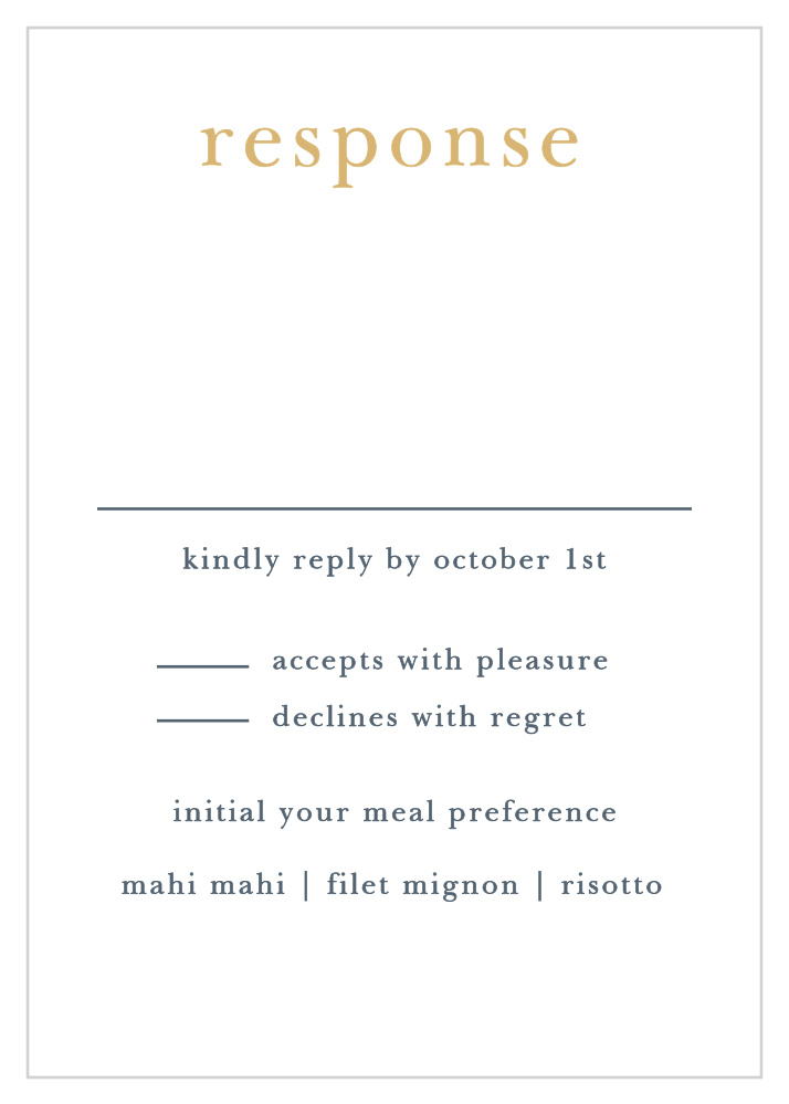 Brushstroke Bliss Foil Response Cards