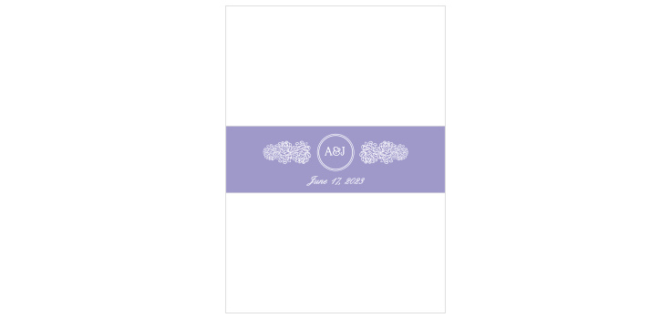 Floral Nouveau Wedding Belly Bands