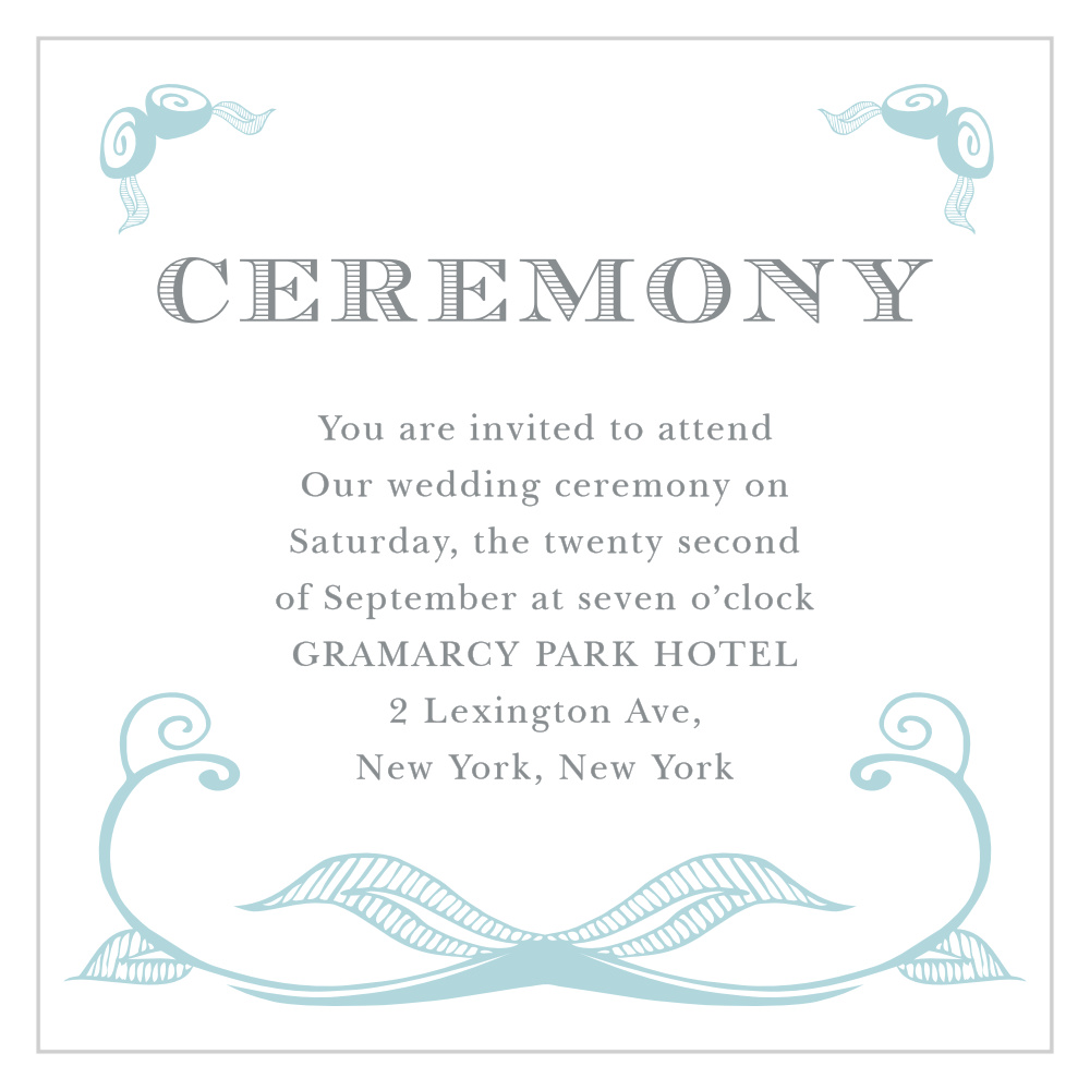 Hand Drawn Frame Ceremony Cards
