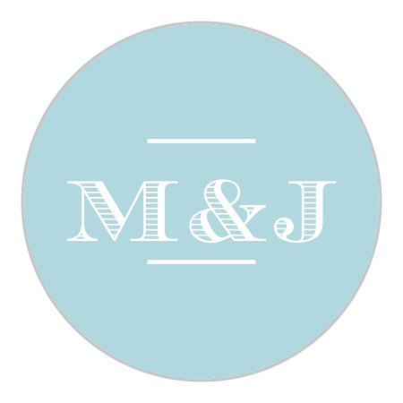 Hand Drawn Frame Wedding Stickers