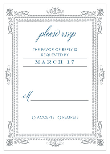 Elegant Frame Response Cards