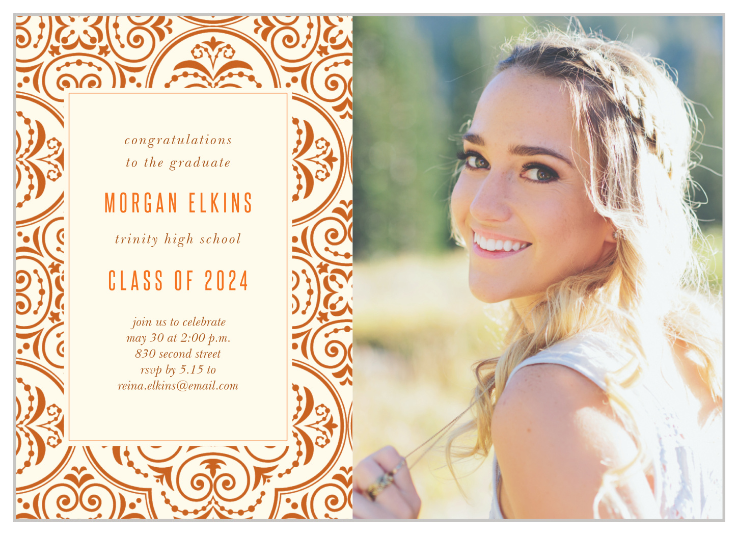Far Away Graduation Announcements