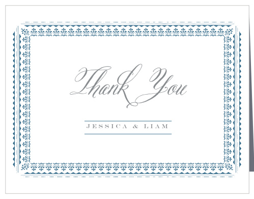 Elegant Frame Wedding Thank You Cards