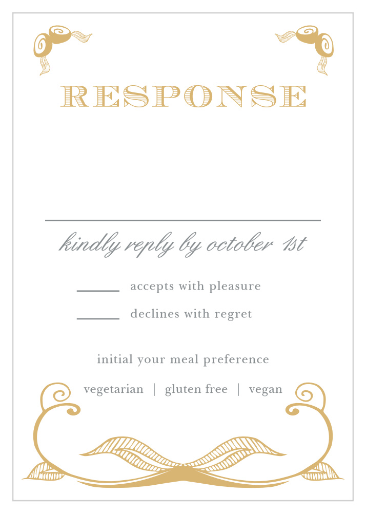 Hand Drawn Frame Foil Response Cards