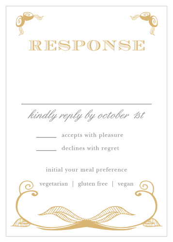 Hand Drawn Frame Foil Response Cards