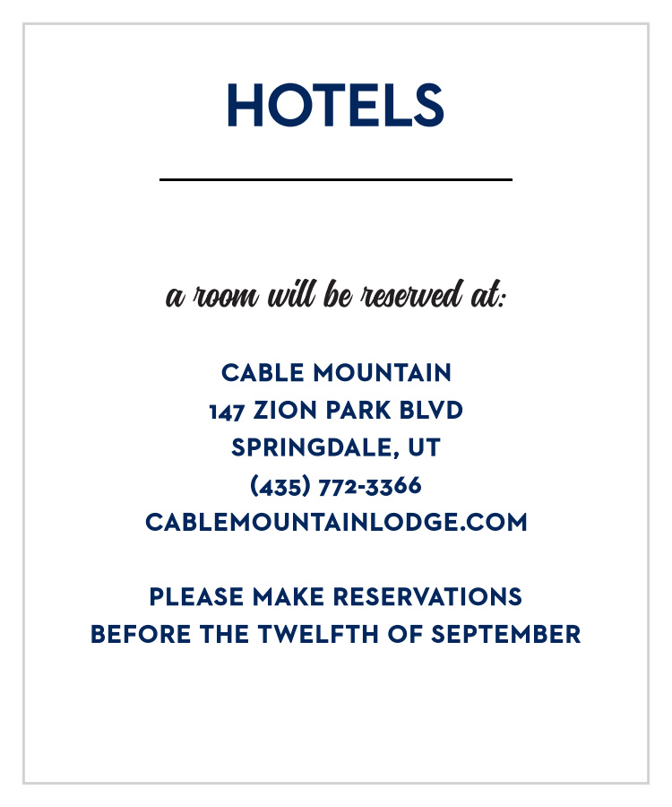 Common Thread Accommodation Cards